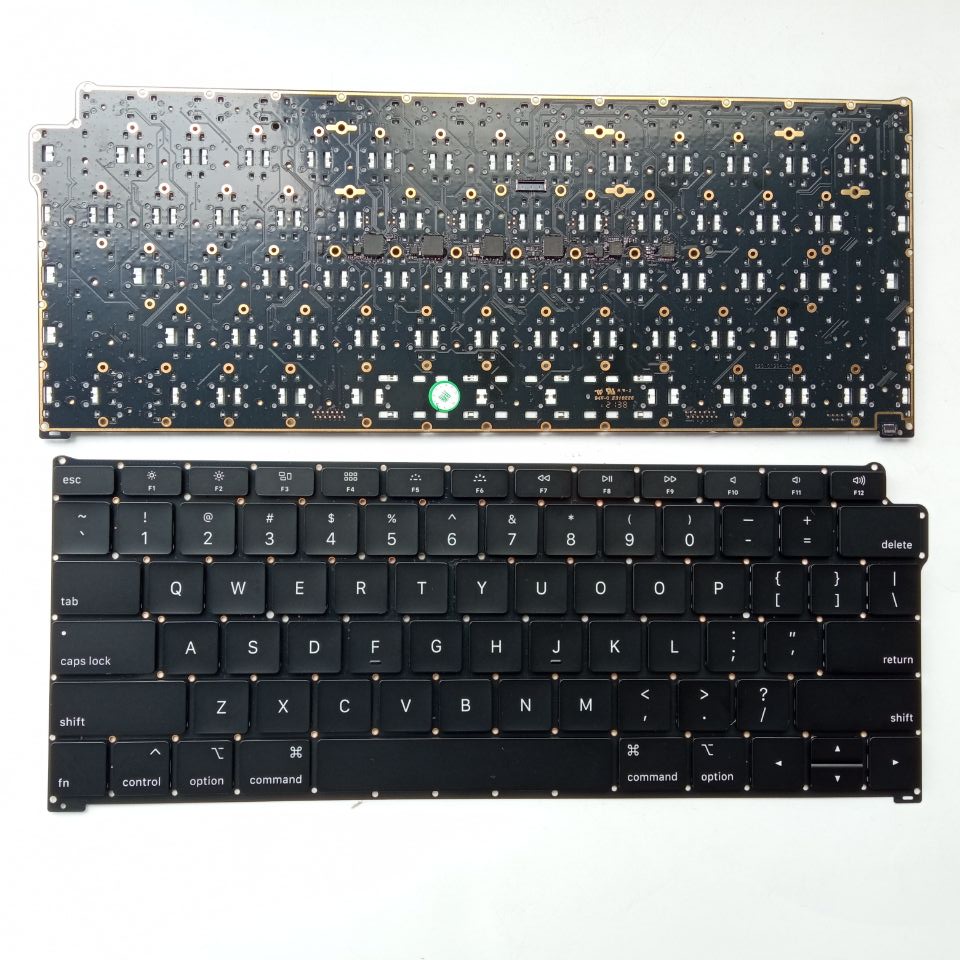 Picture of New Replacement Laptop Keyboard For APPLE A1932 small carriage return BLACK Backlit US Layout